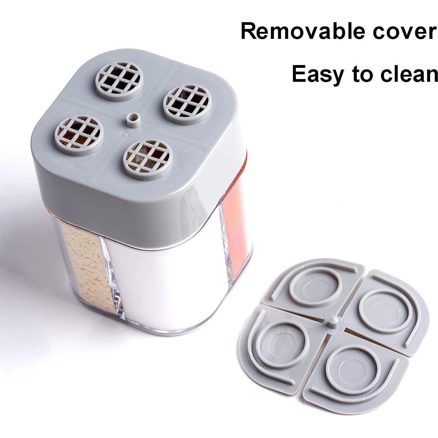 Contenedor de Especias 4 en 1 Miayon - 2 Piezas Transparentes