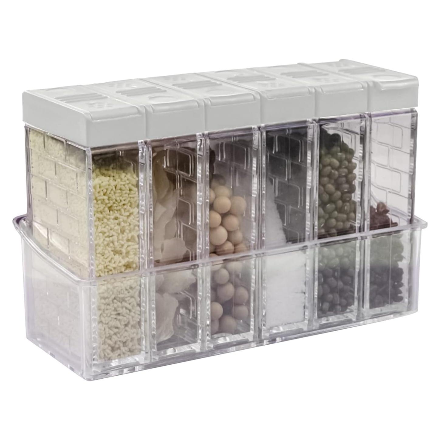 Set de 6 Tarros para Especias Jucaifu Blanco 0.85L