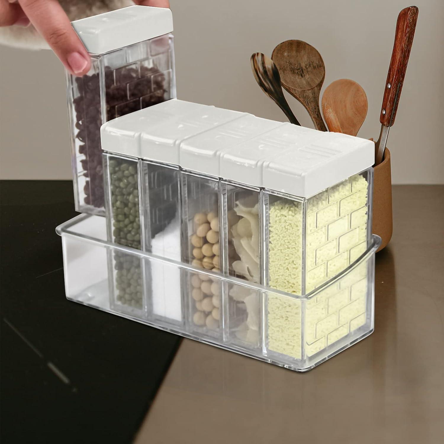 Set de 6 Tarros para Especias Jucaifu Blanco 0.85L