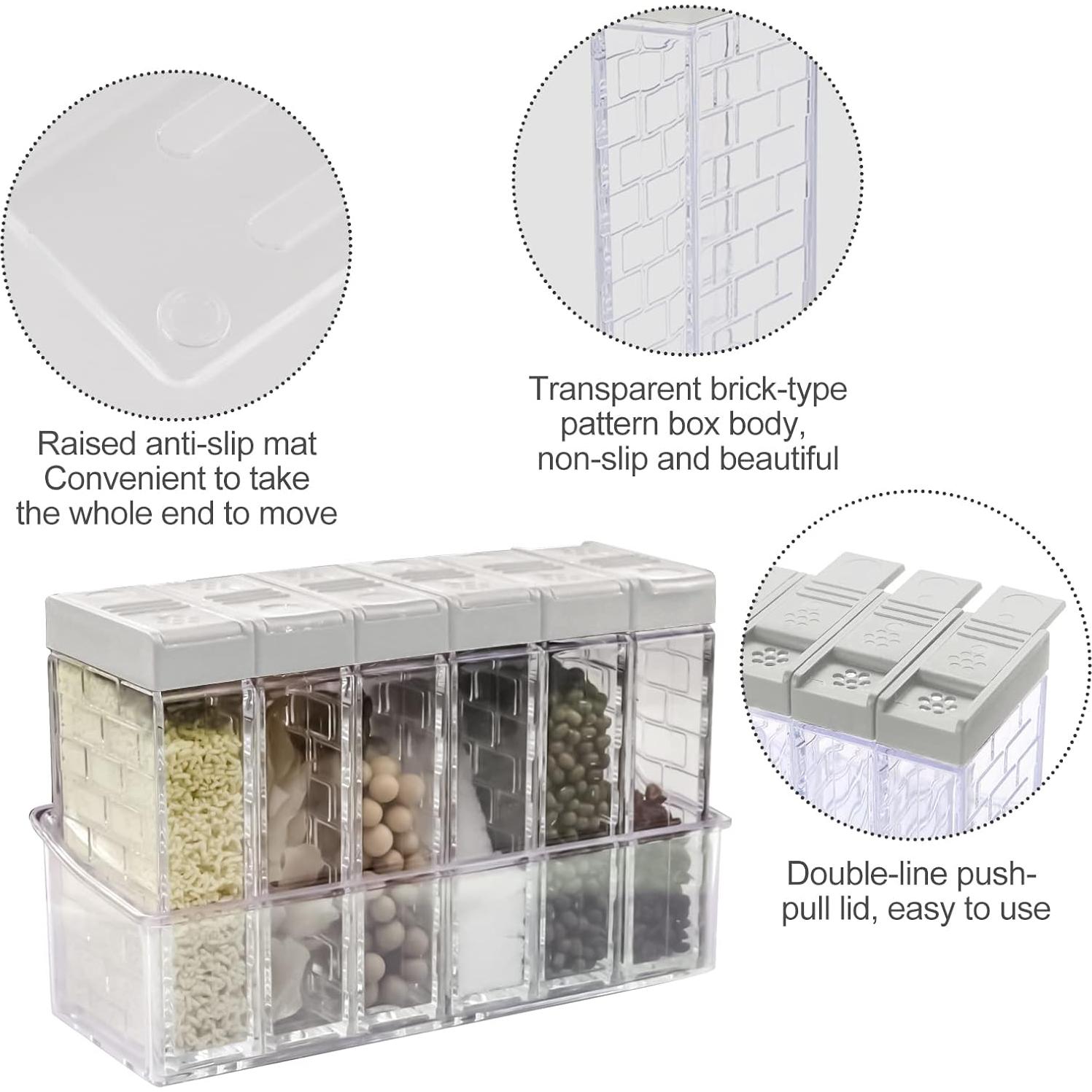 Set de 6 Tarros para Especias Jucaifu Blanco 0.85L