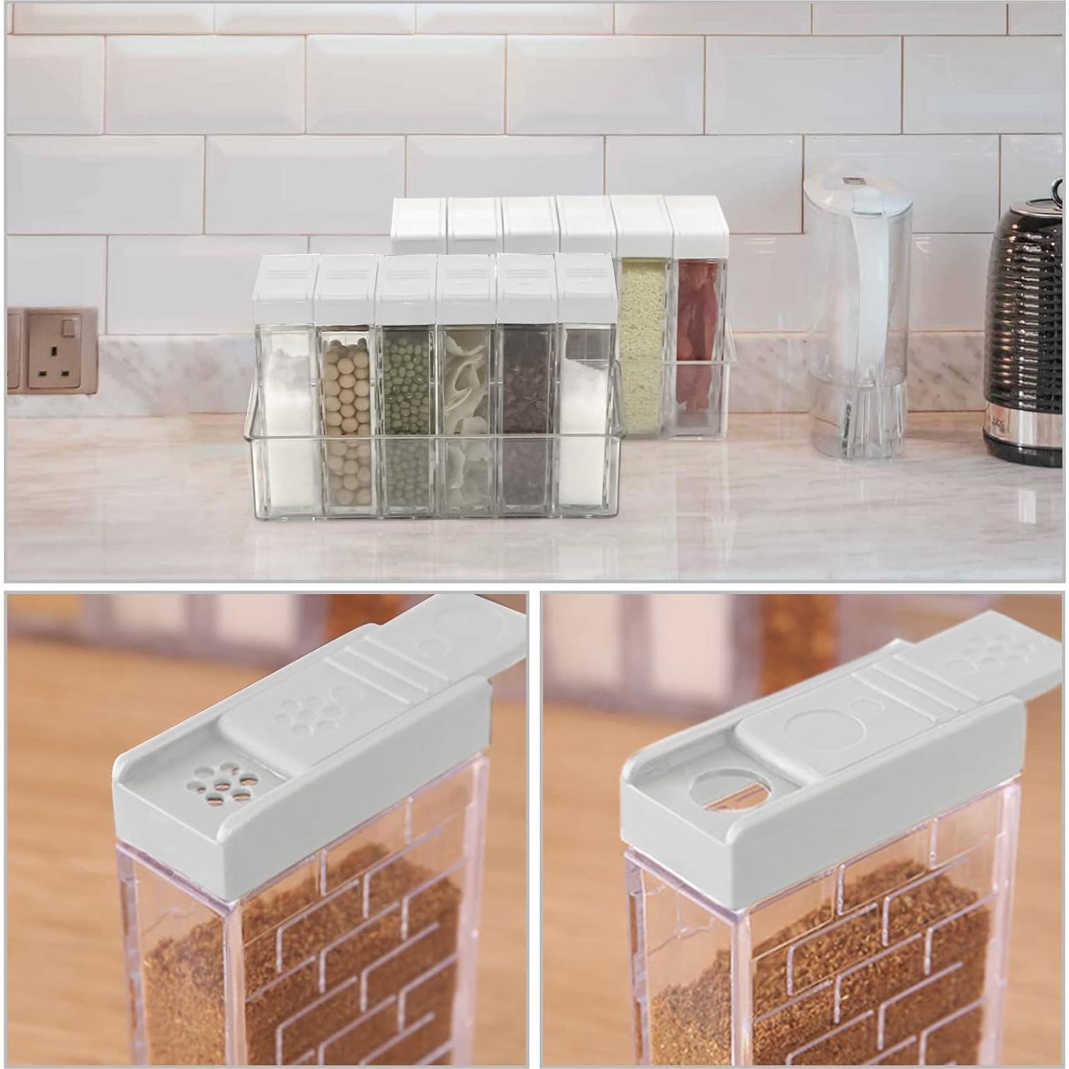 Set de 6 Tarros para Especias Jucaifu Blanco 0.85L