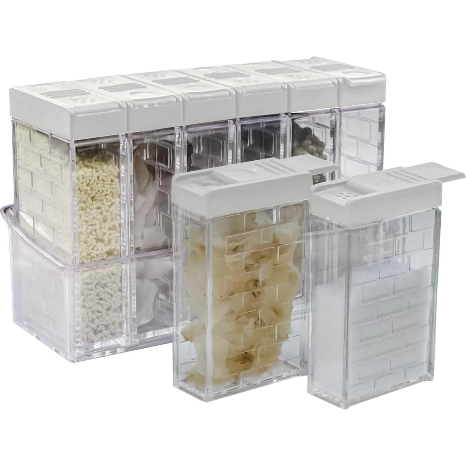 Set de 6 Tarros para Especias Jucaifu Blanco 0.85L