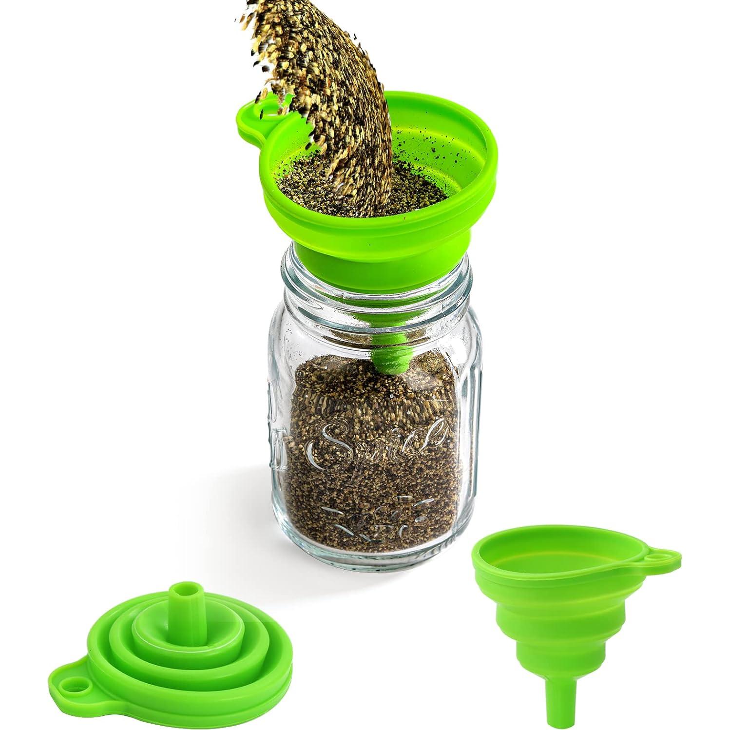 Set de 30 Tarros de Especias de Vidrio Coloch 118ml con Tapa Hermética