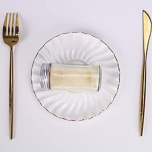 Juego de 12 Tarros de Especias de Vidrio Tebery 88.7 ml