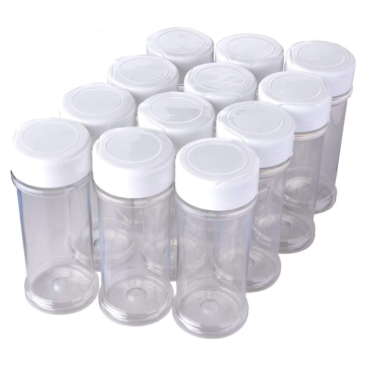 Set de 12 Tarros de Especias Transparentes 170ml - Focus Nutrition