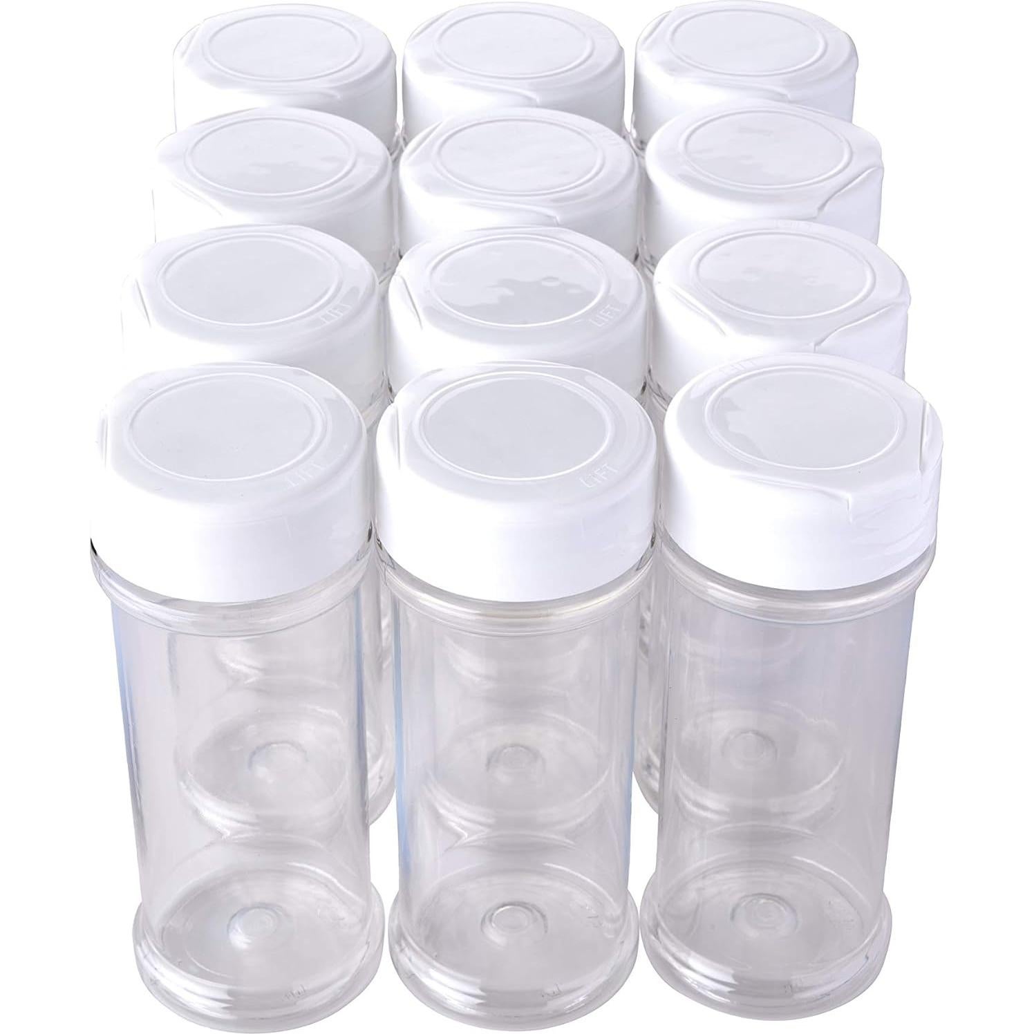 Set de 12 Tarros de Especias Transparentes 170ml - Focus Nutrition