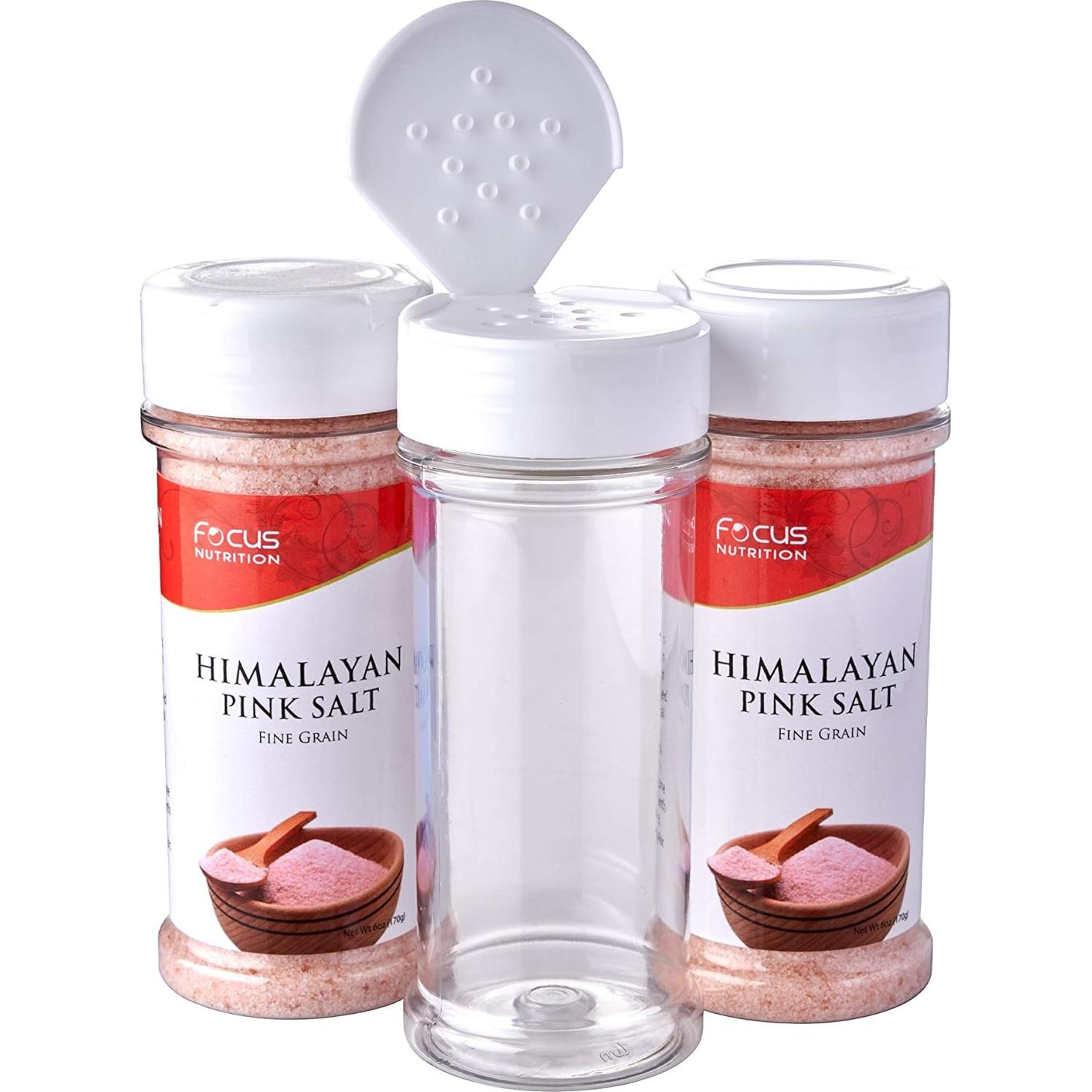 Set de 12 Tarros de Especias Transparentes 170ml - Focus Nutrition