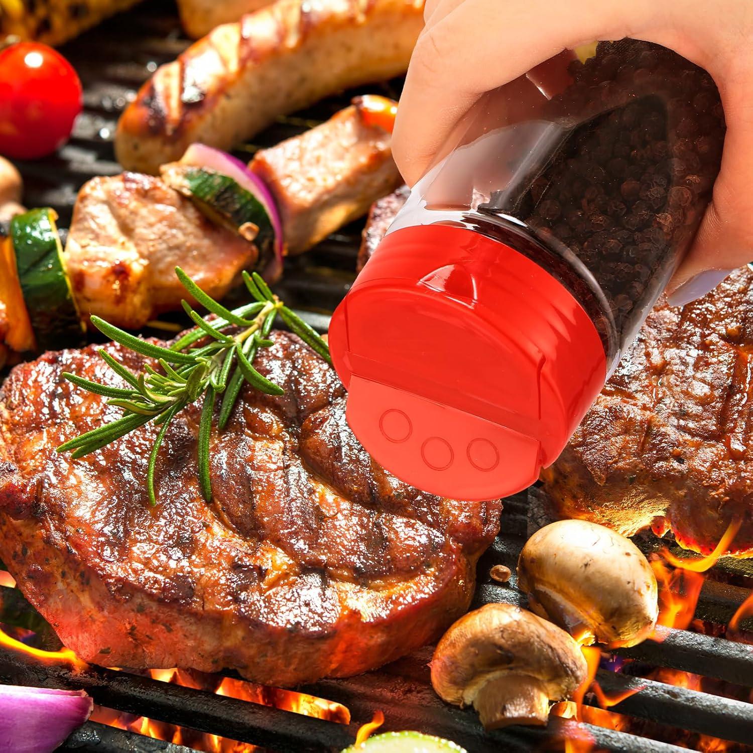 30 Tarros de Plástico para Especias Uiifan 250 ml con Tapa Abatible