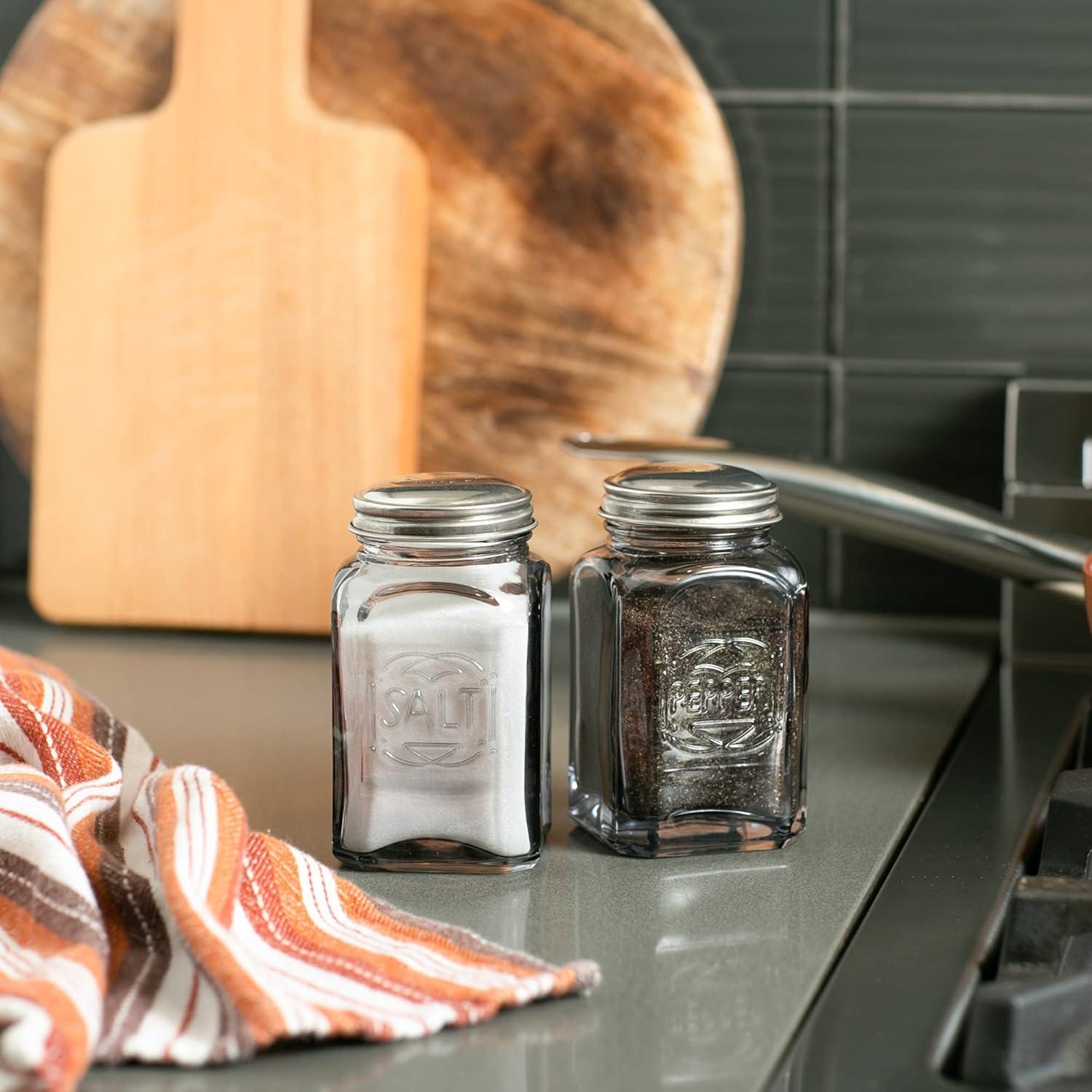 Shakers de Sal y Pimienta RSVP Internacional Retro 2 Piezas 226ml