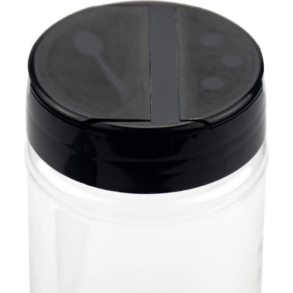 Foraineam 16 Tarros de Especias 450 ml Plástico con Tapa Doble