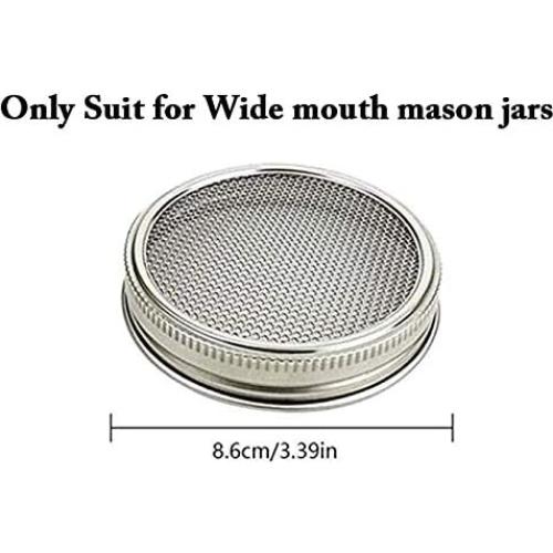 Set de 6 tapas para frascos Mason L7HWDP - Infusiones y germinación