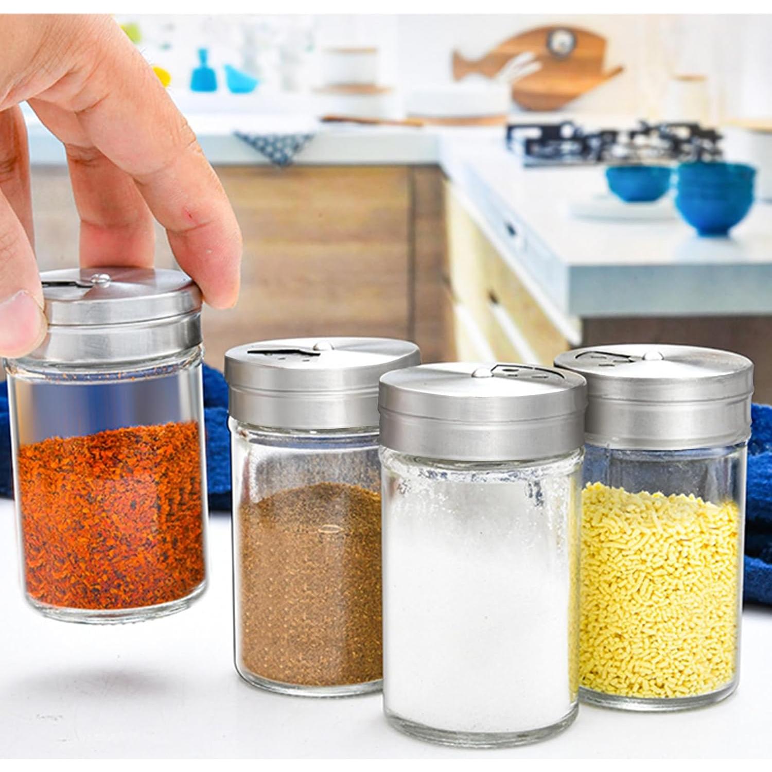 Juego de 4 Saleros y Pimenteros de Vidrio SCWBOEII 85g