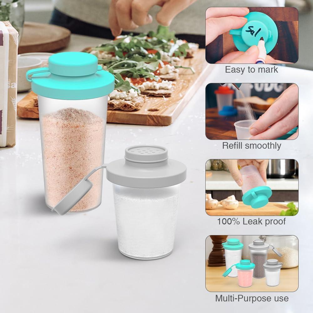 Conjunto Saleros y Pimenteros SOPHICO 4.5oz Silicona Hermética