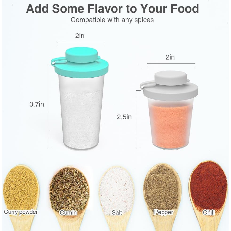 Conjunto Saleros y Pimenteros SOPHICO 4.5oz Silicona Hermética