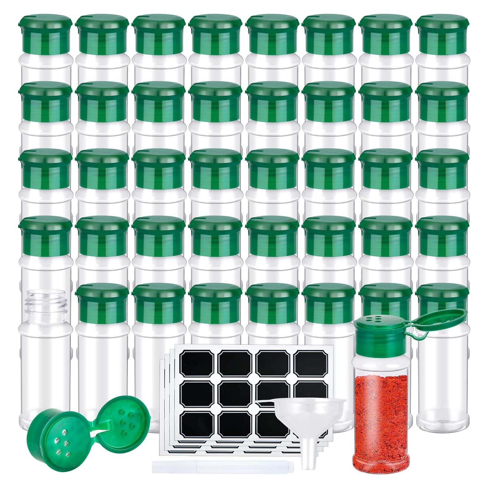 Tarros de Especias Plástico Supkiir 100ml 50 Piezas con Tapas