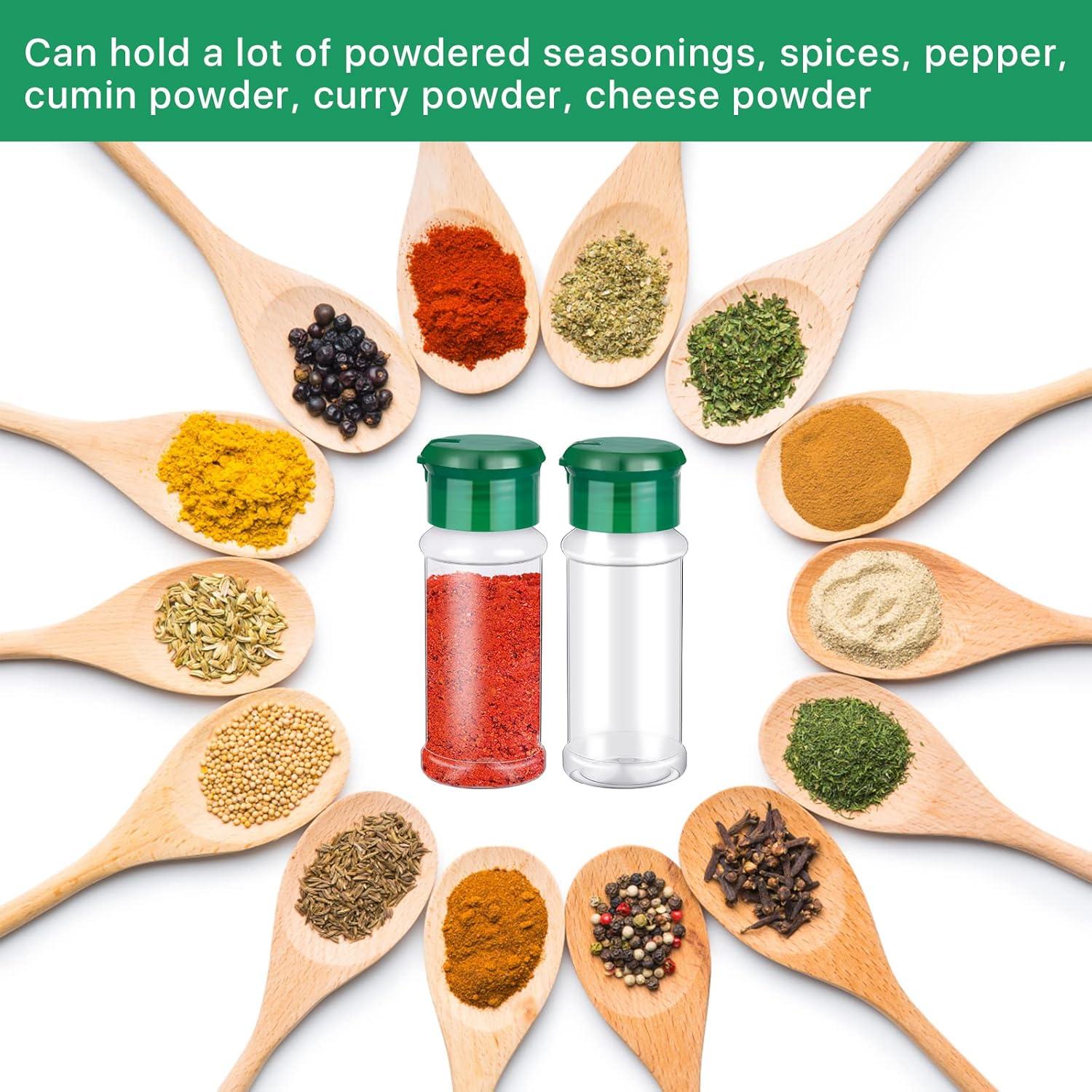 Tarros de Especias Plástico Supkiir 100ml 50 Piezas con Tapas