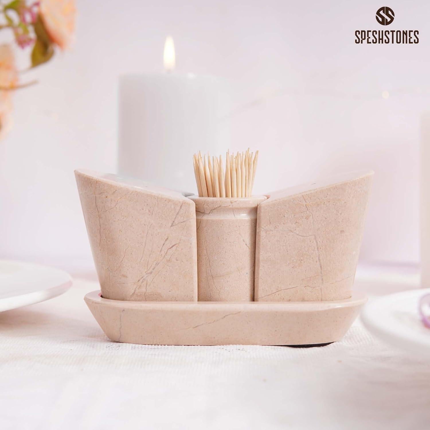 Juego de Salero y Pimentero de Mármol SPESHSTONES Verona