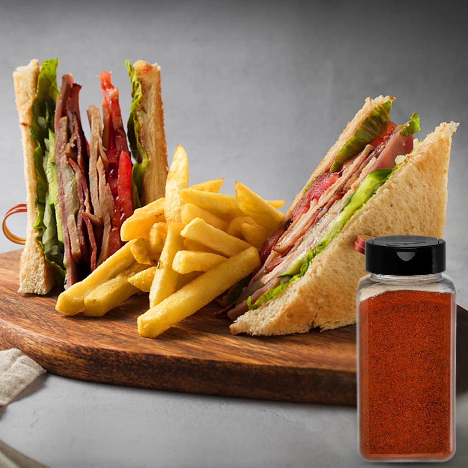 Tosnail 16 Tarros de Especias Plástico 500 ml Transparente