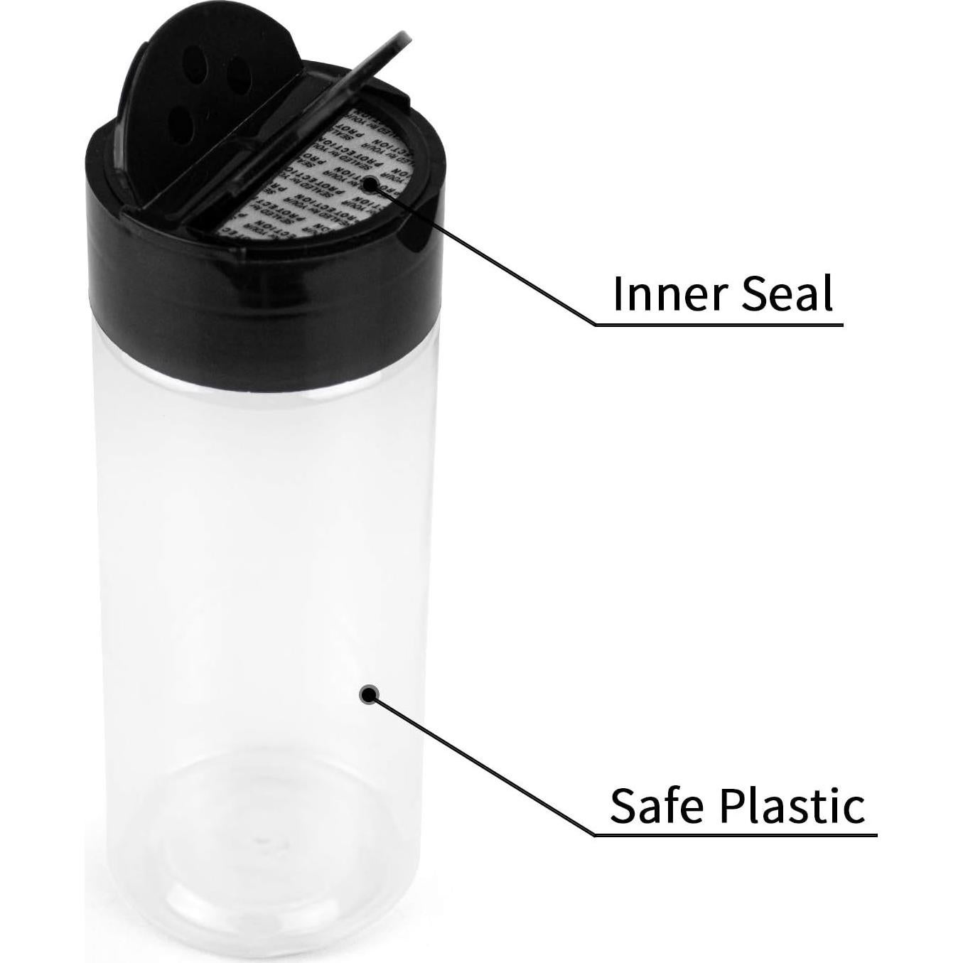 Foraineam 16 Frascos de Plástico para Especias 500ml