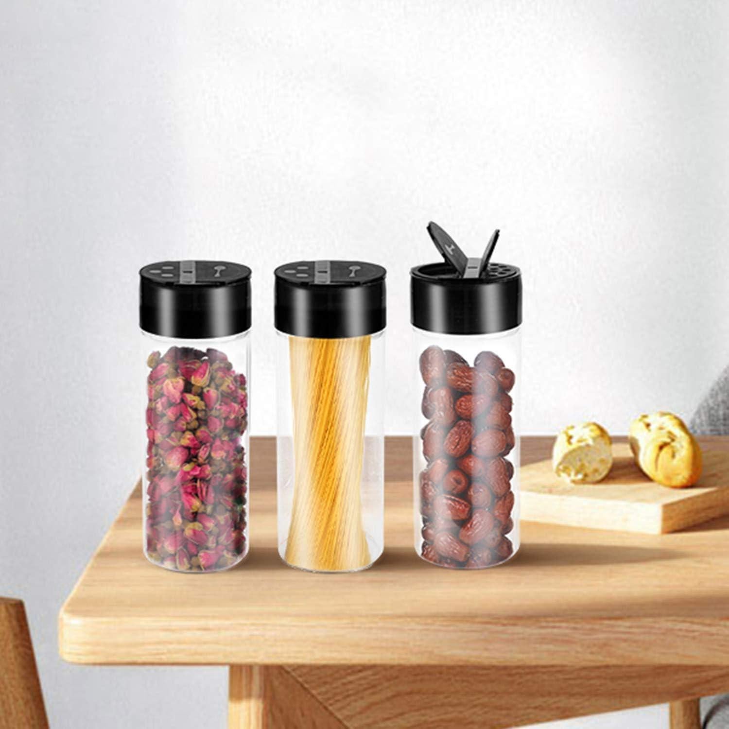 Foraineam 16 Frascos de Plástico para Especias 500ml