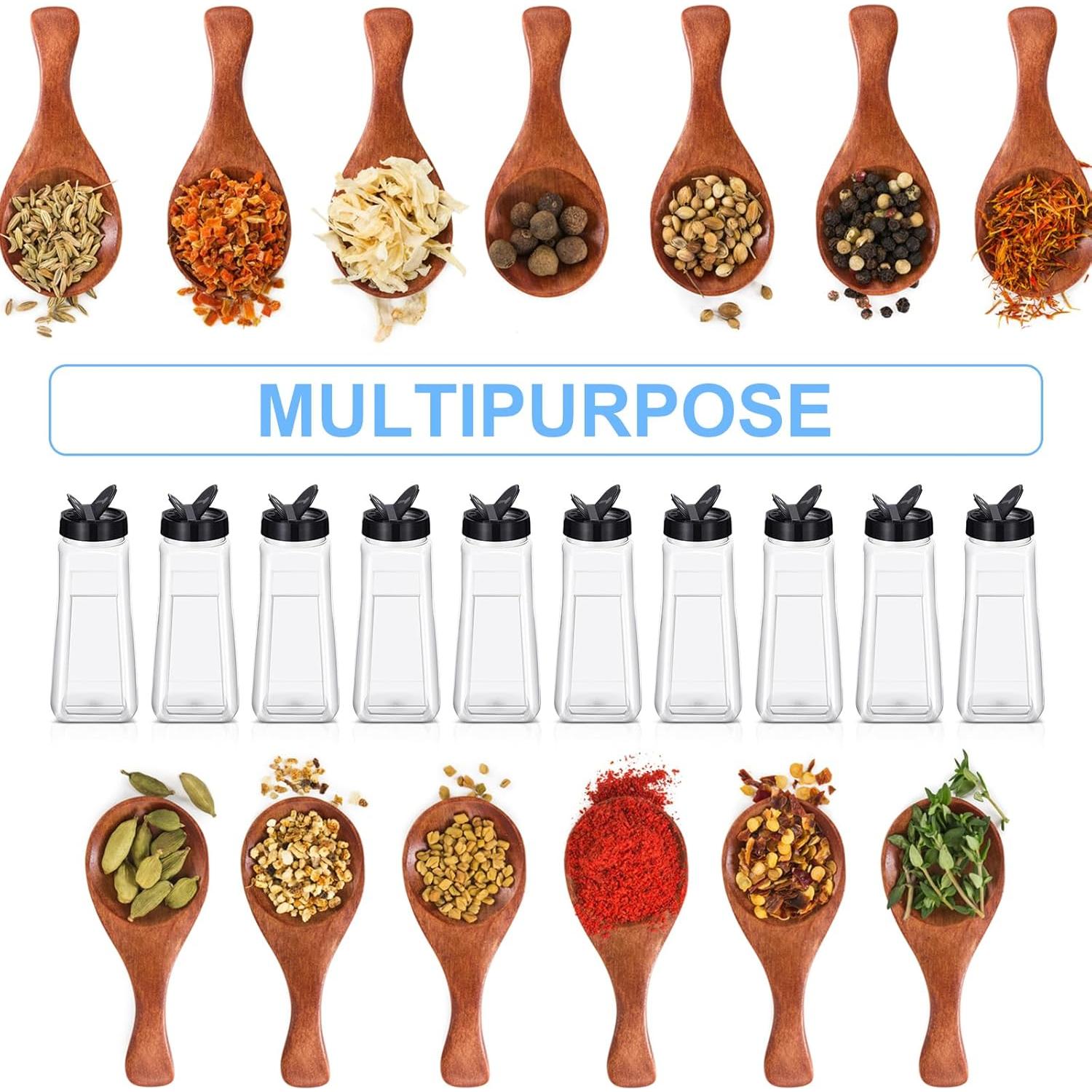 Tarros de Especias Zhehao 16 Piezas 0.95L Plástico con Tapa
