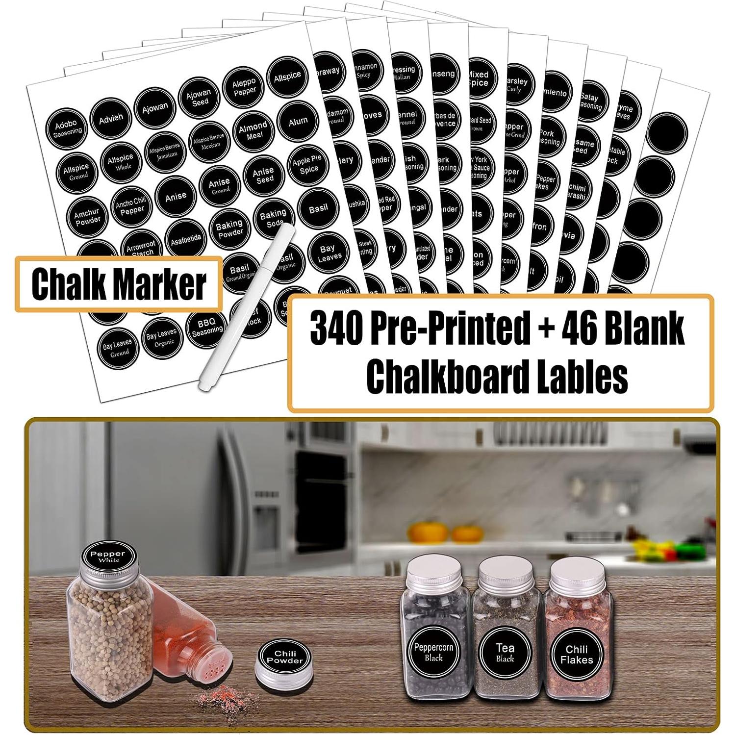 Tarros de Especias de Vidrio SWOMMOLY 30 Piezas 170 g Herméticos