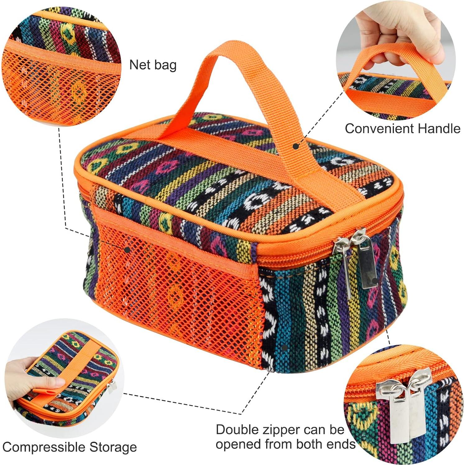 Molinillos de Especias EZYoutdoor 6 Pcs Acero Inoxidable Naranja