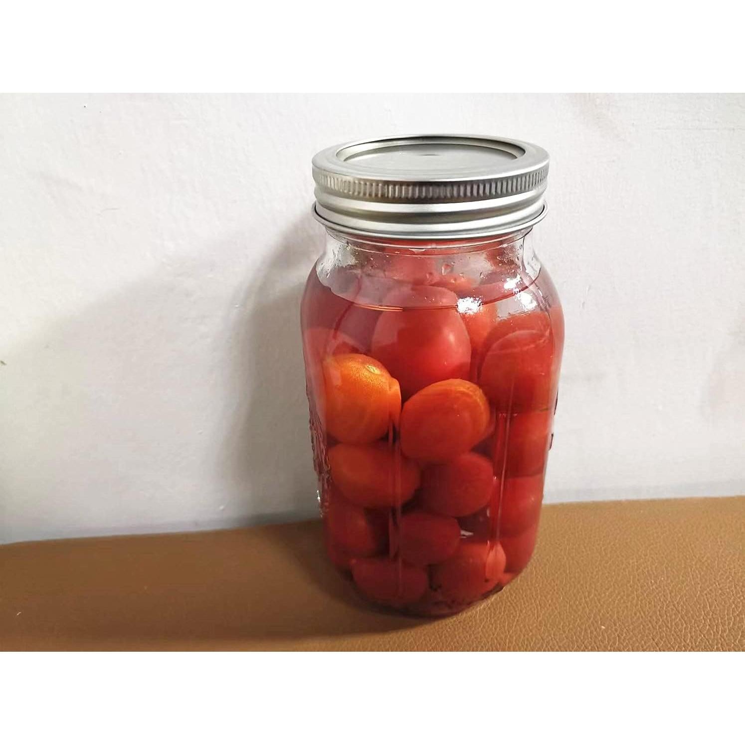 Juego de 4 tapas de frascos Mason Shaker MIA GENOVIA 70mm