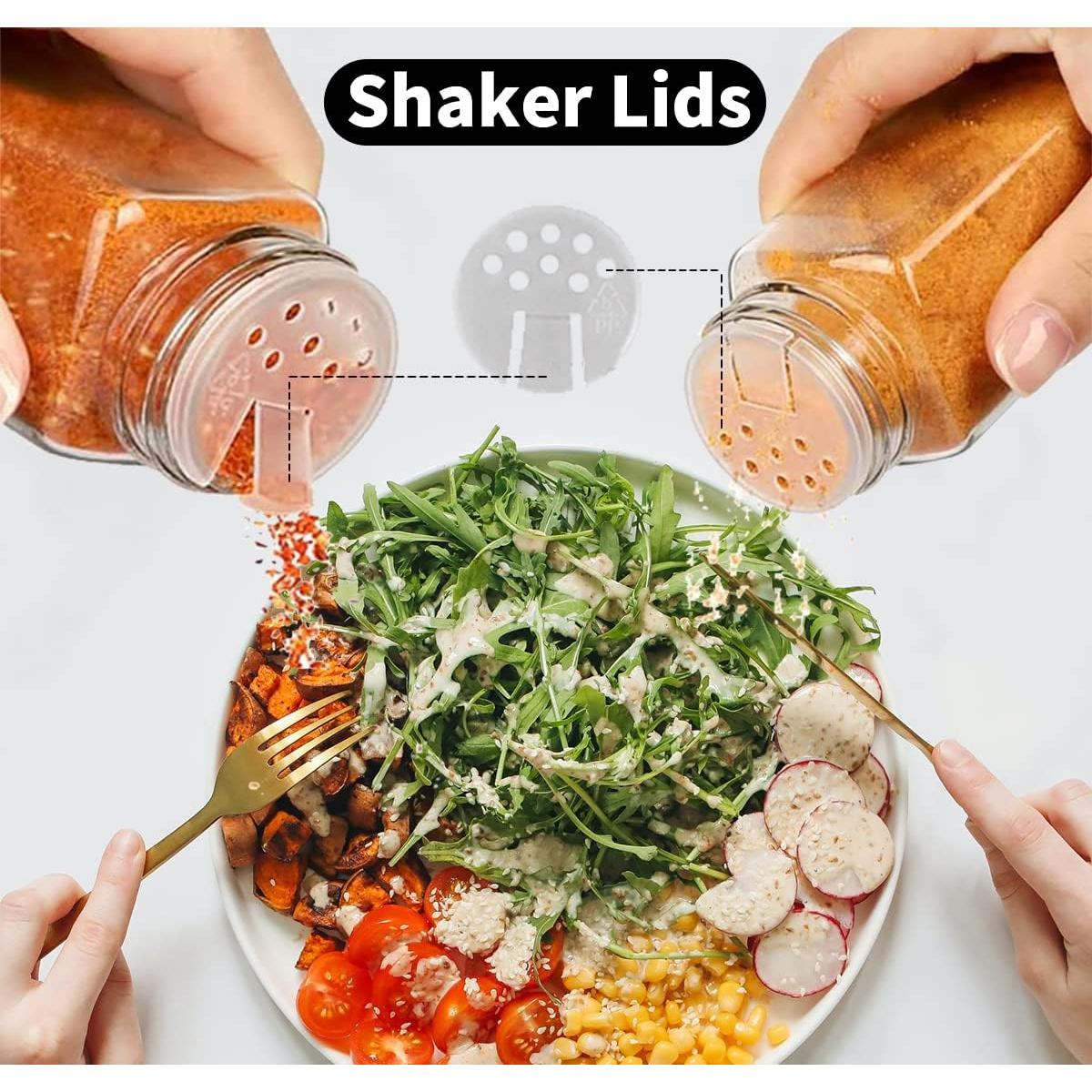 Juego de 24 Tarros de Especias de Vidrio GPOVVIMX 118ml