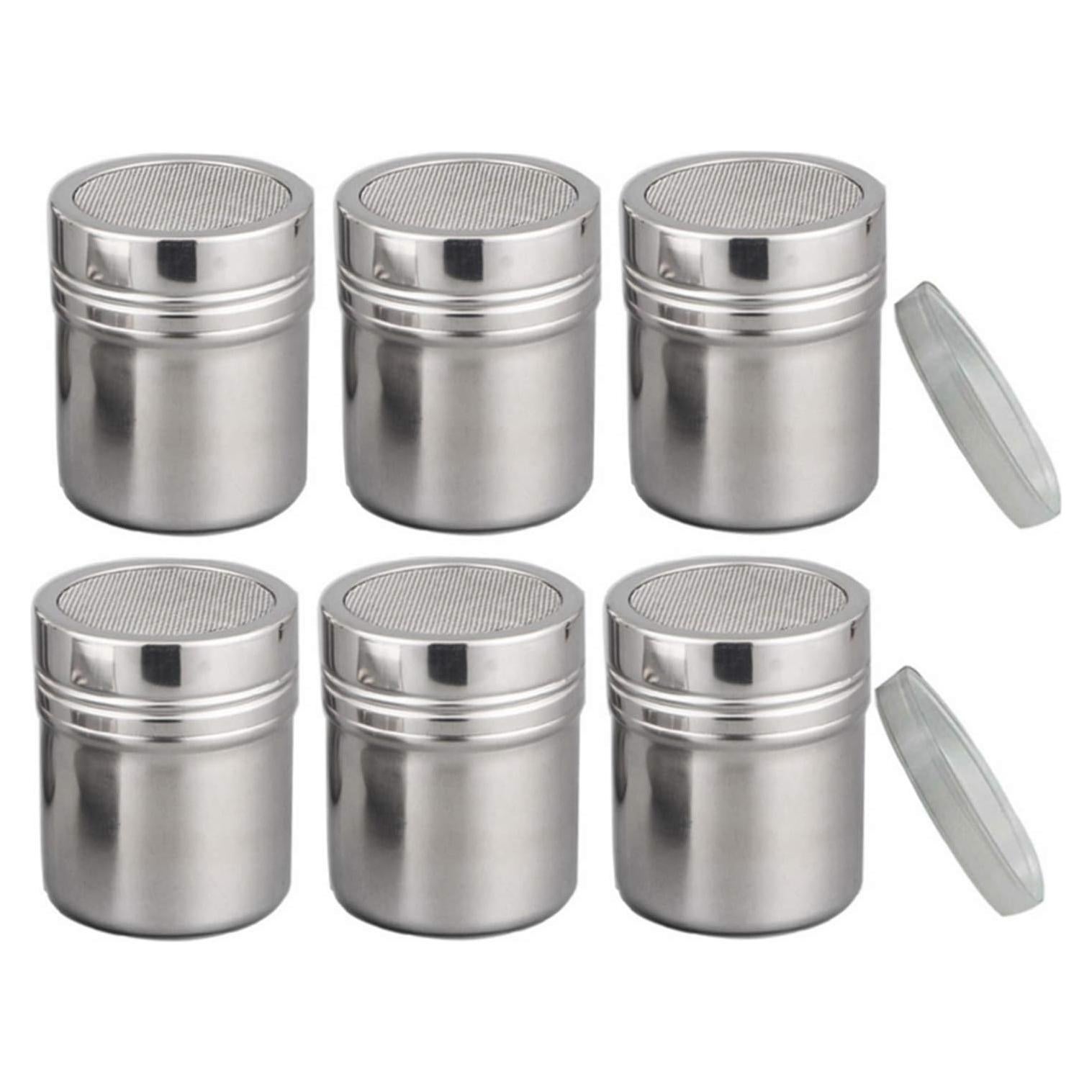 Tamiz de acero inoxidable FEOOWV con tapa - 6 piezas pequeñas