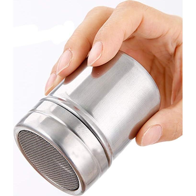 Tamiz de acero inoxidable FEOOWV con tapa - 6 piezas pequeñas