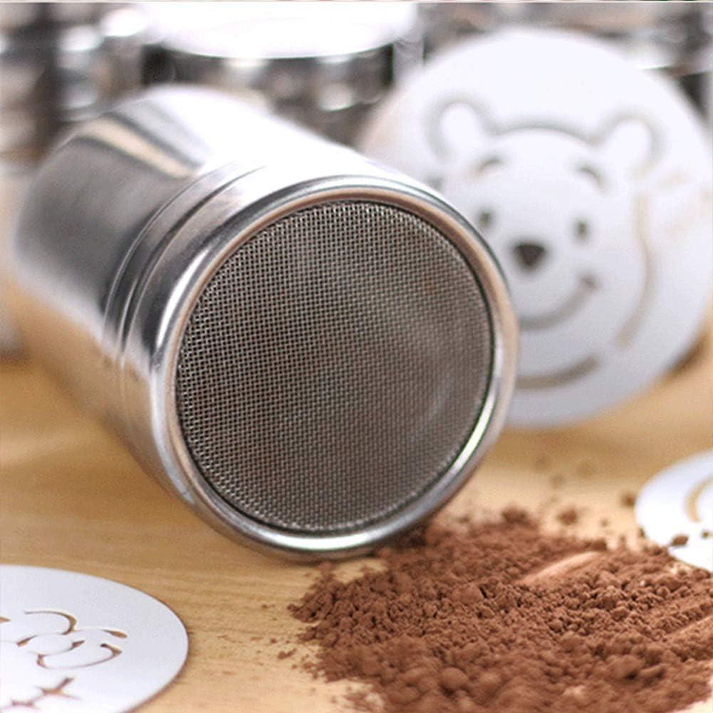 Tamiz de acero inoxidable FEOOWV con tapa - 6 piezas pequeñas