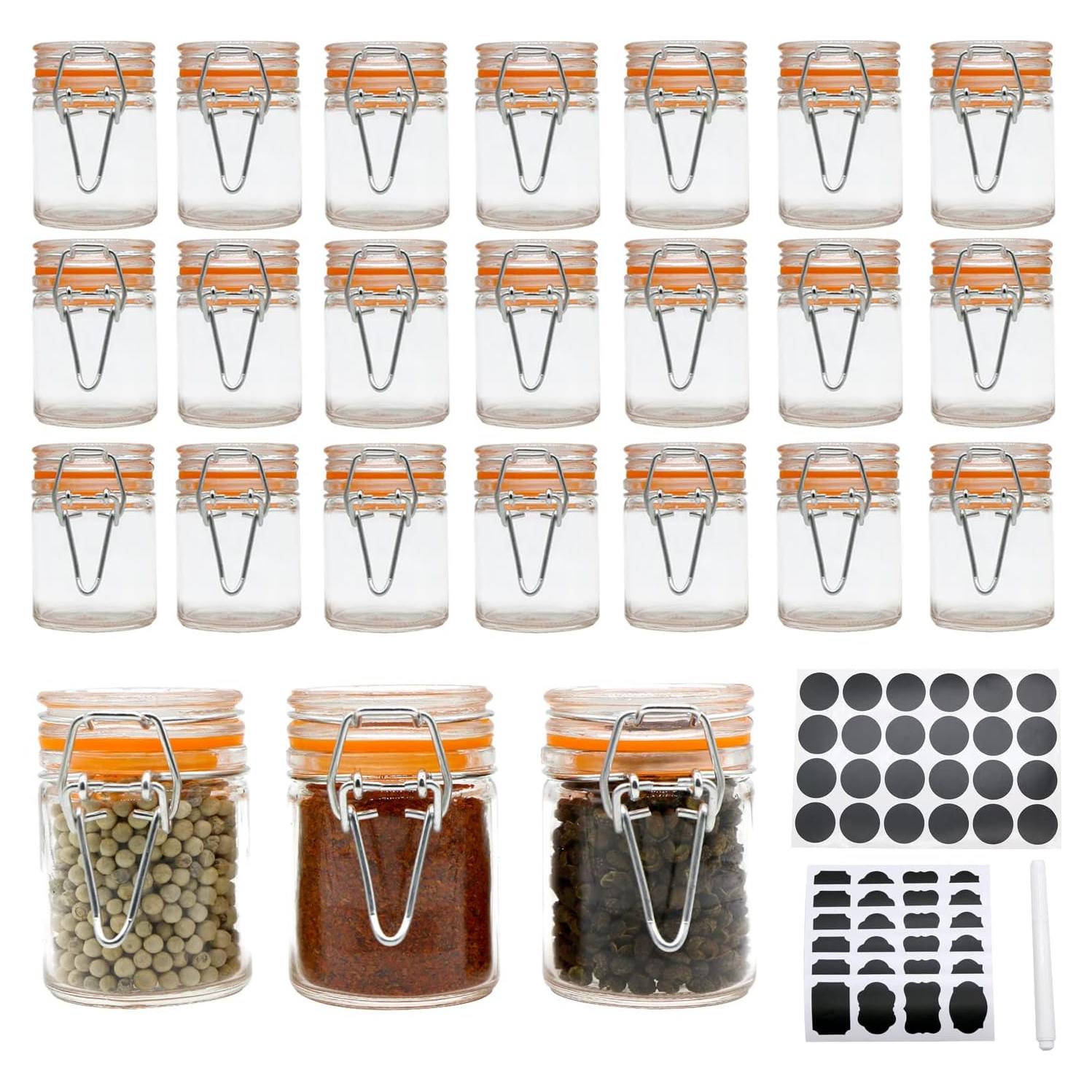 Frascos de vidrio para especias Homelike Style 50ml - 24 unidades