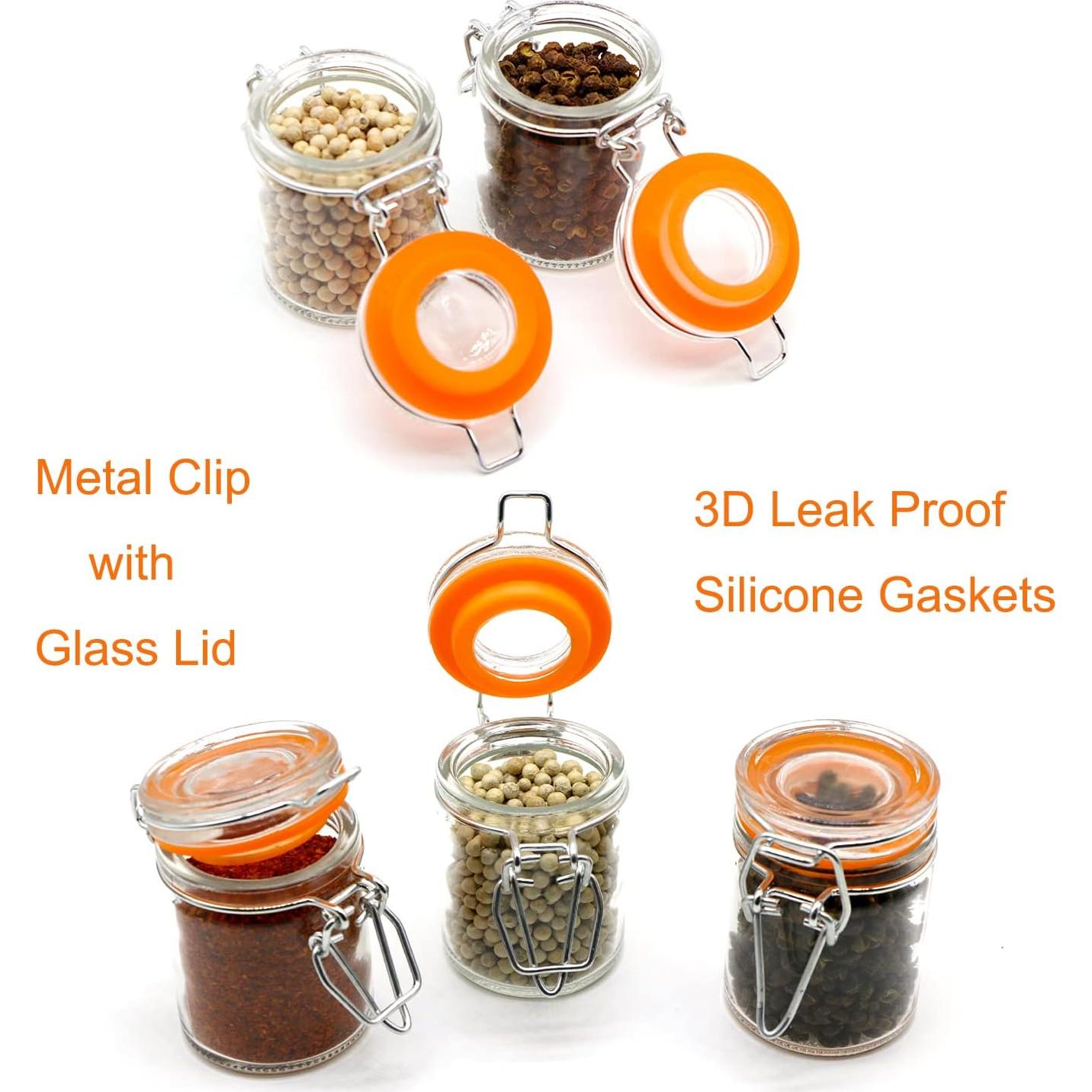 Frascos de vidrio para especias Homelike Style 50ml - 24 unidades
