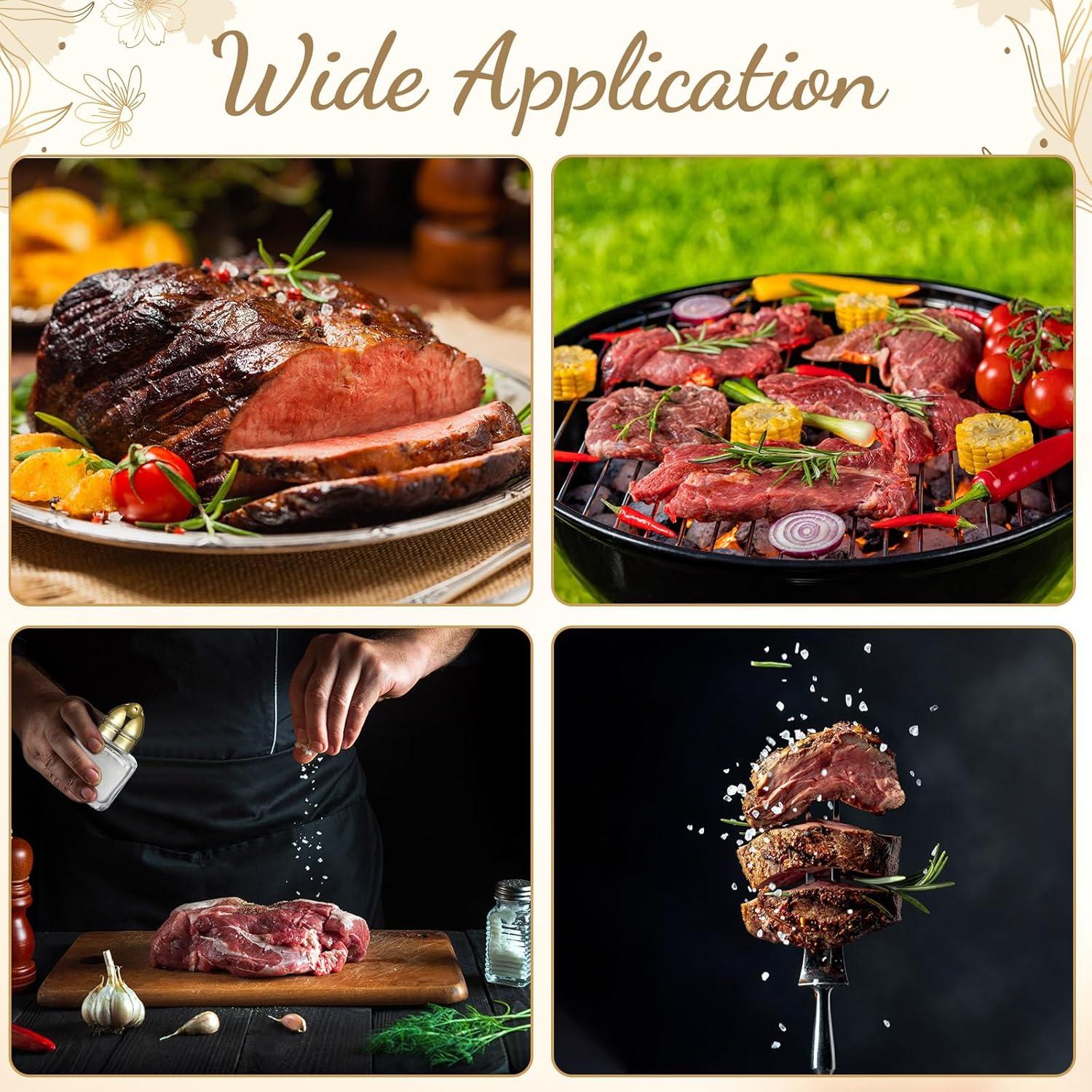 Maxcheck 50 Mini Saleros y Pimenteros de Vidrio 14.2 g Dorado