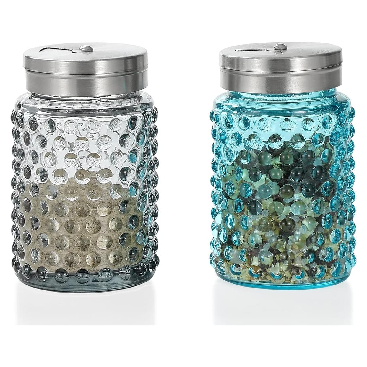 Conjunto de Sal y Pimienta Everest de Vidrio 118 ml con Tapa de Acero