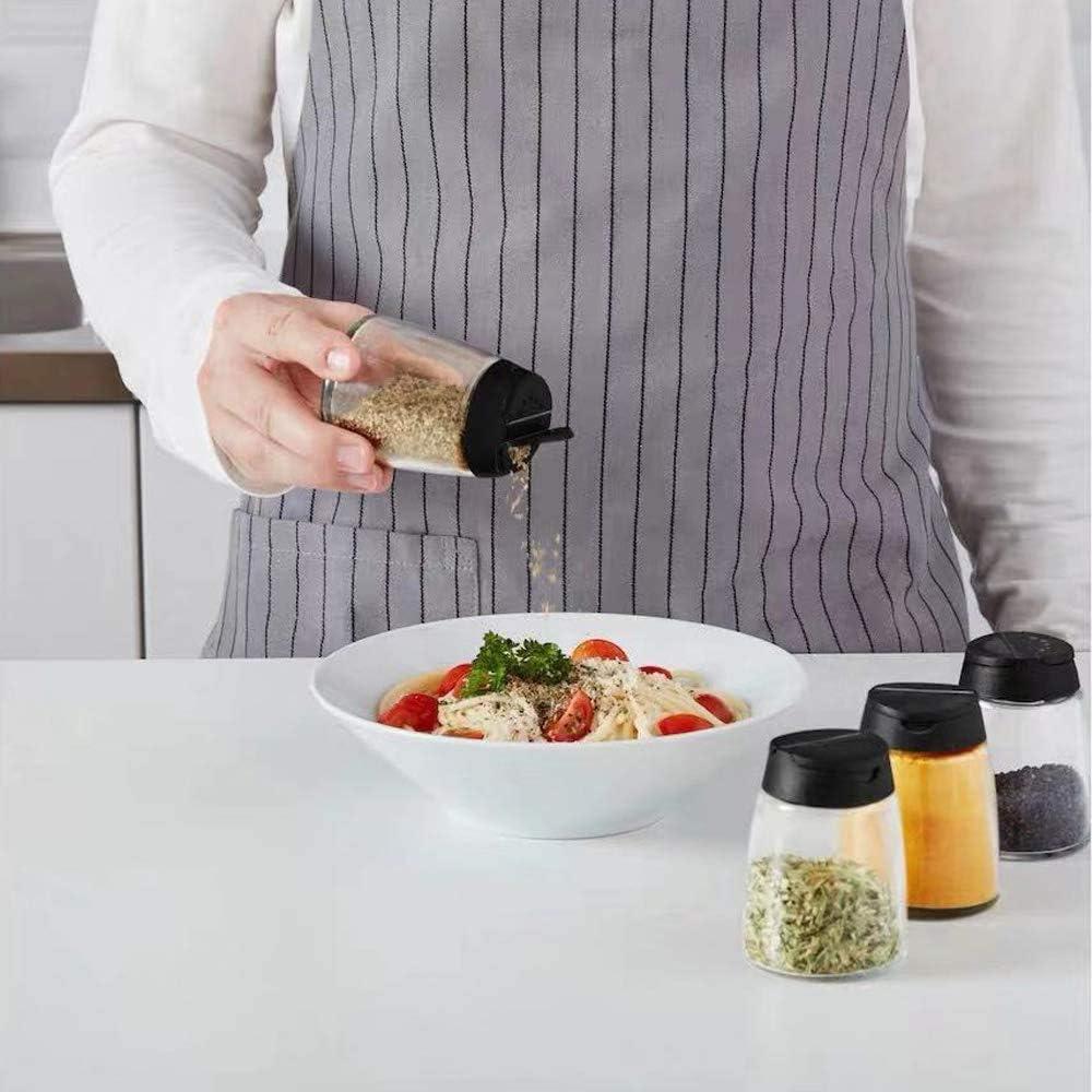 Tarros de Especias de Vidrio Celiseaya 150ml Doble Tapa 4PCS