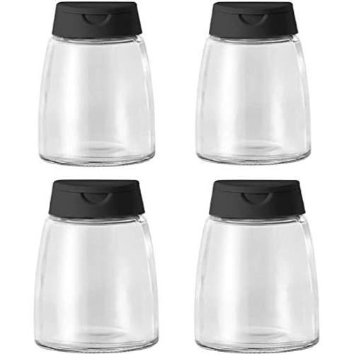 Tarros de Especias de Vidrio Celiseaya 150ml Doble Tapa 4PCS