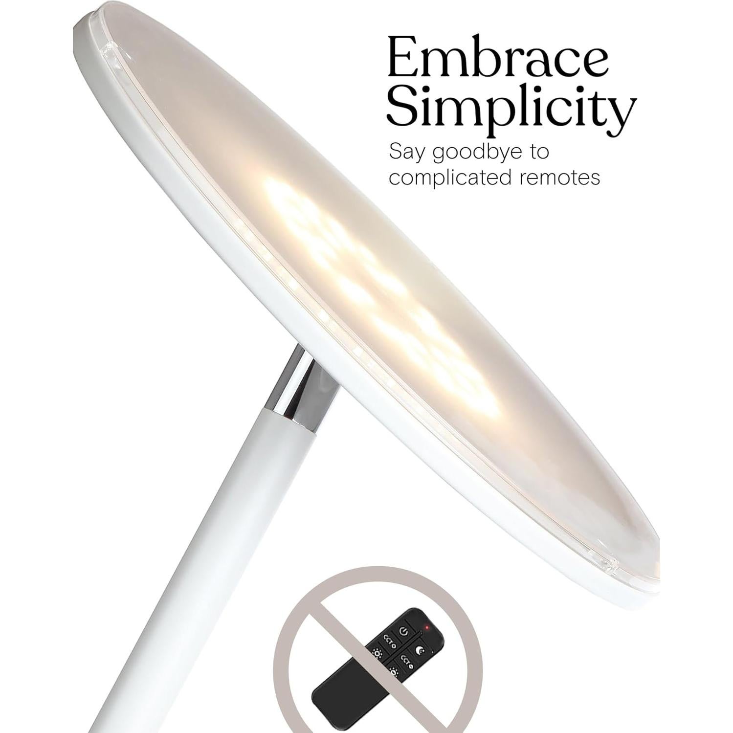 Lámpara de Pie Brightech Sky LED Regulable Blanca 3000K