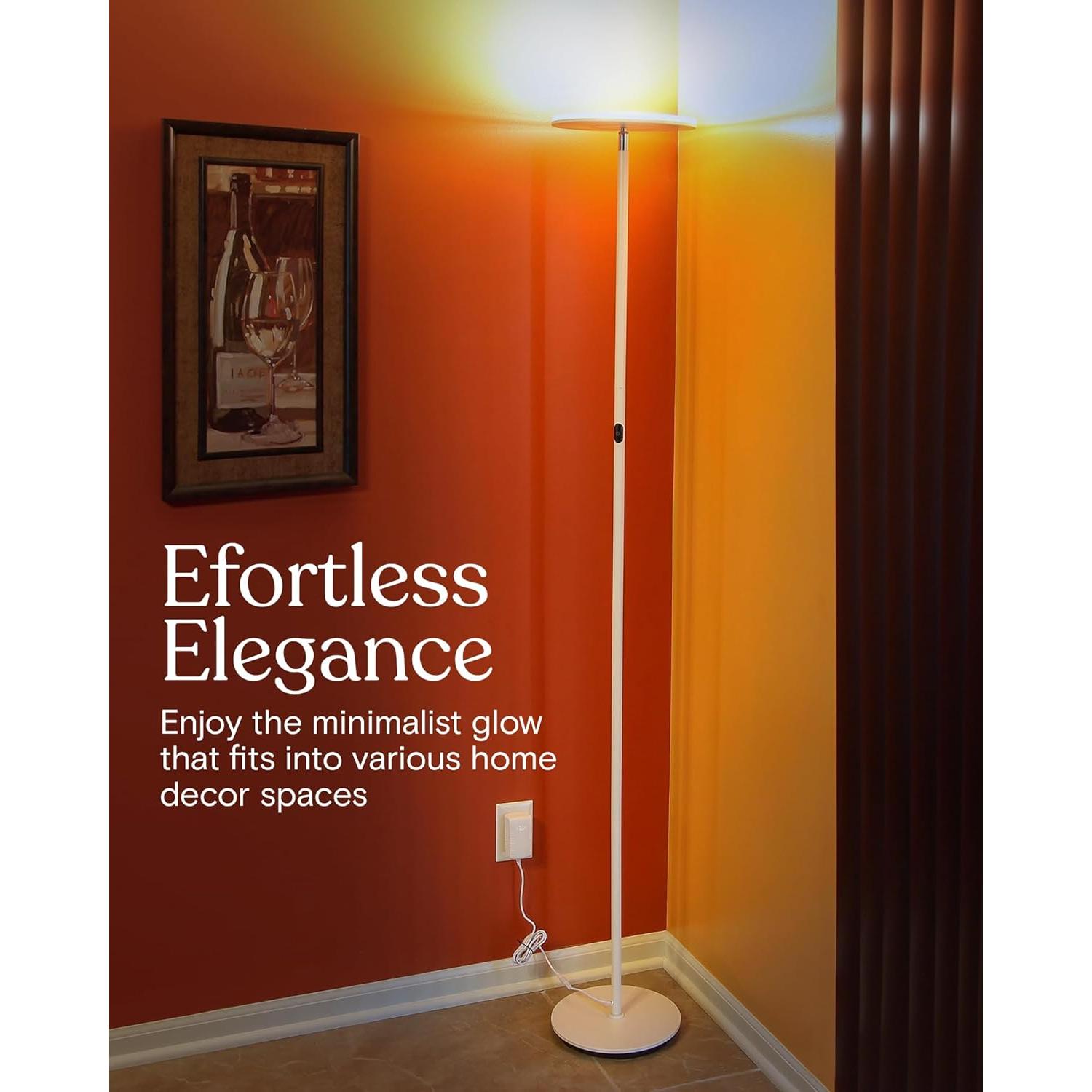 Lámpara de Pie Brightech Sky LED Regulable Blanca 3000K