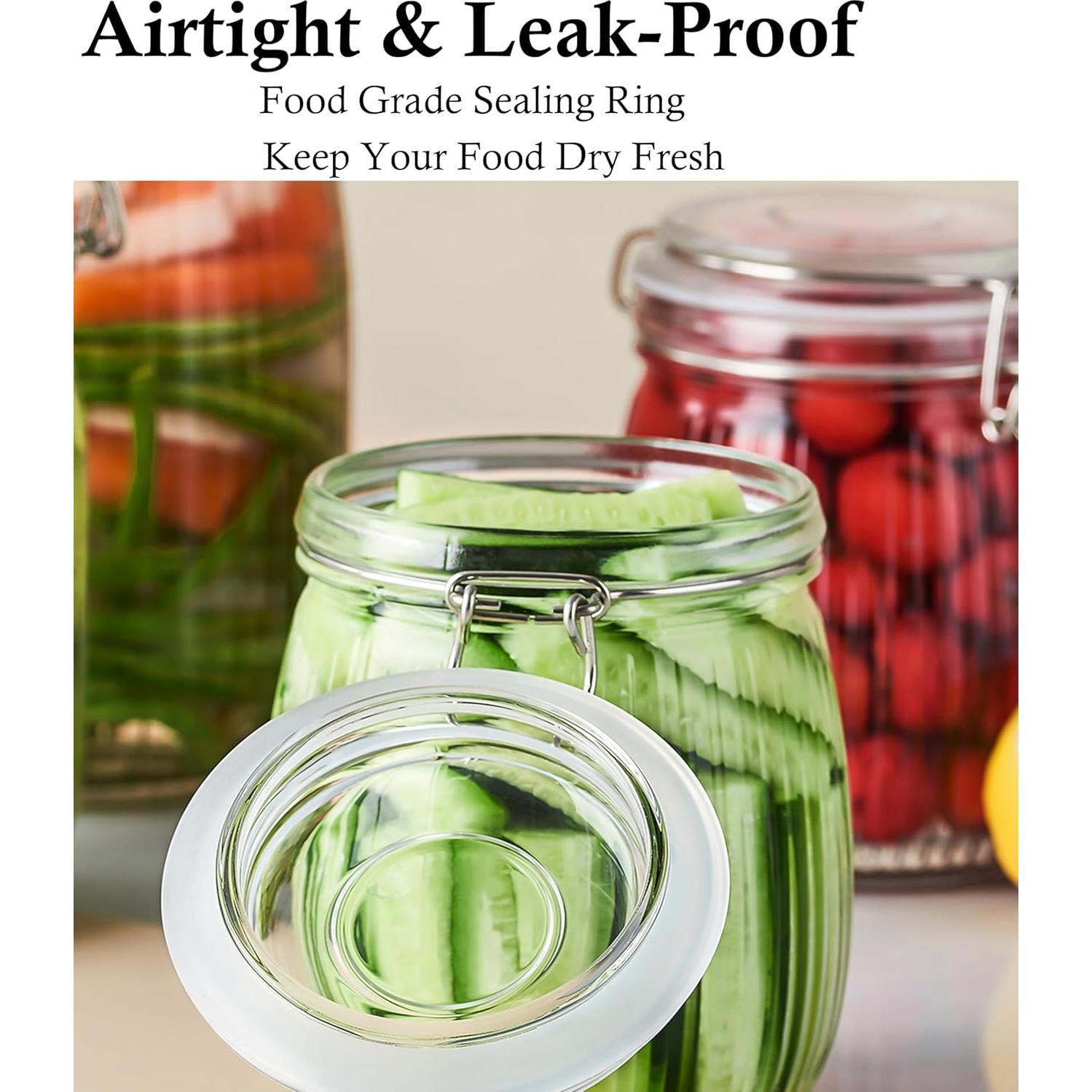 Tarros de vidrio herméticos GMCOZY 473ml - 6 unidades