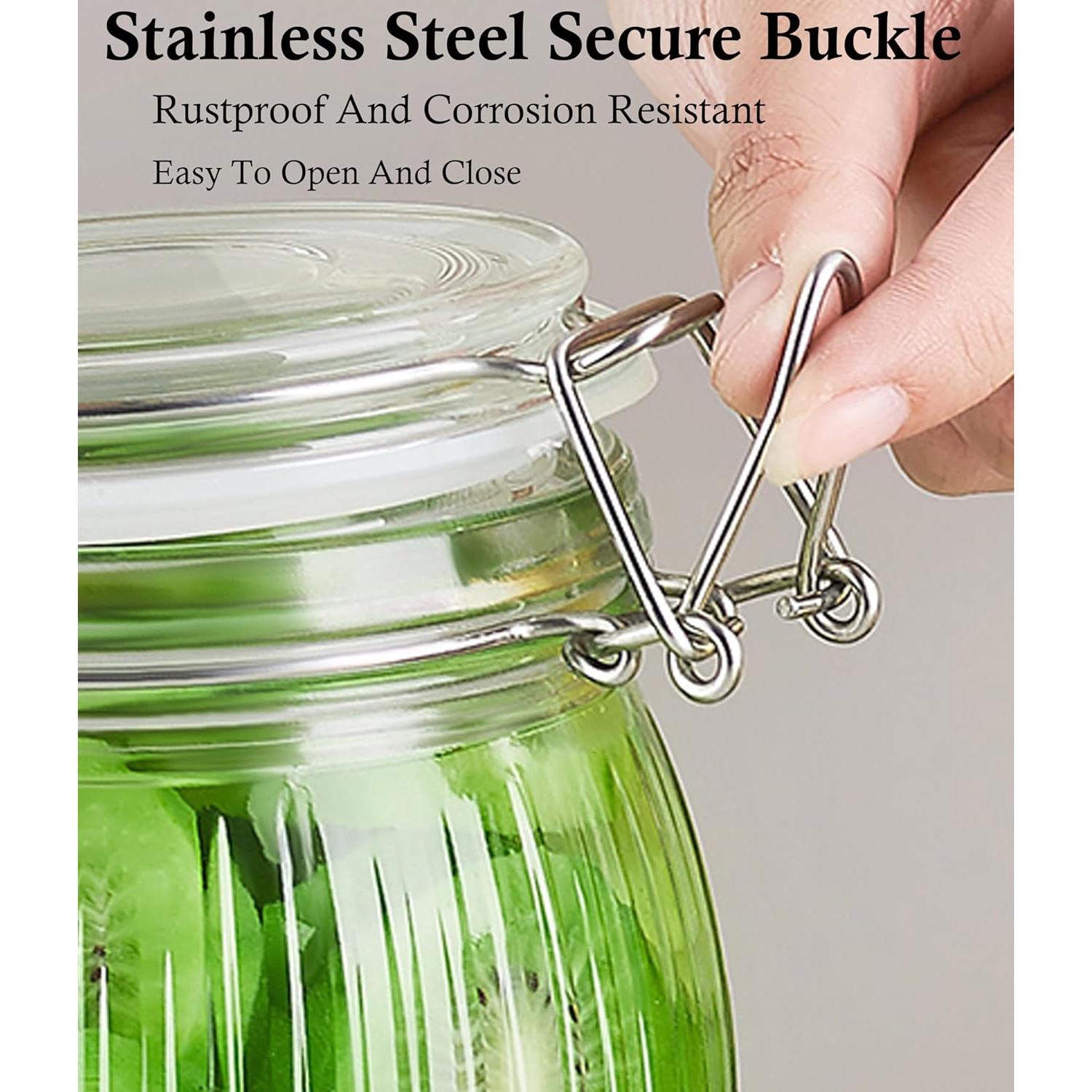 Tarros de vidrio herméticos GMCOZY 473ml - 6 unidades