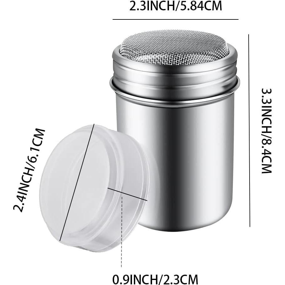 Tamiz de Azúcar en Polvo Yuntop de Acero Inoxidable 170g