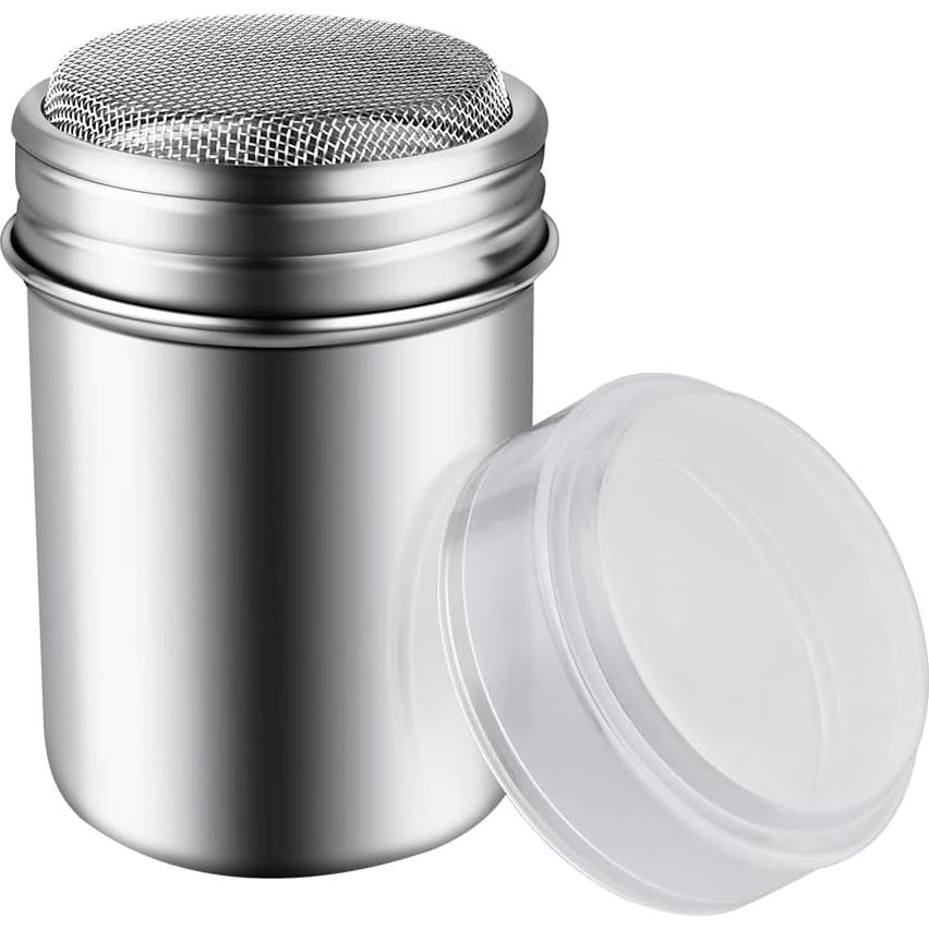 Tamiz de Azúcar en Polvo Yuntop de Acero Inoxidable 170g