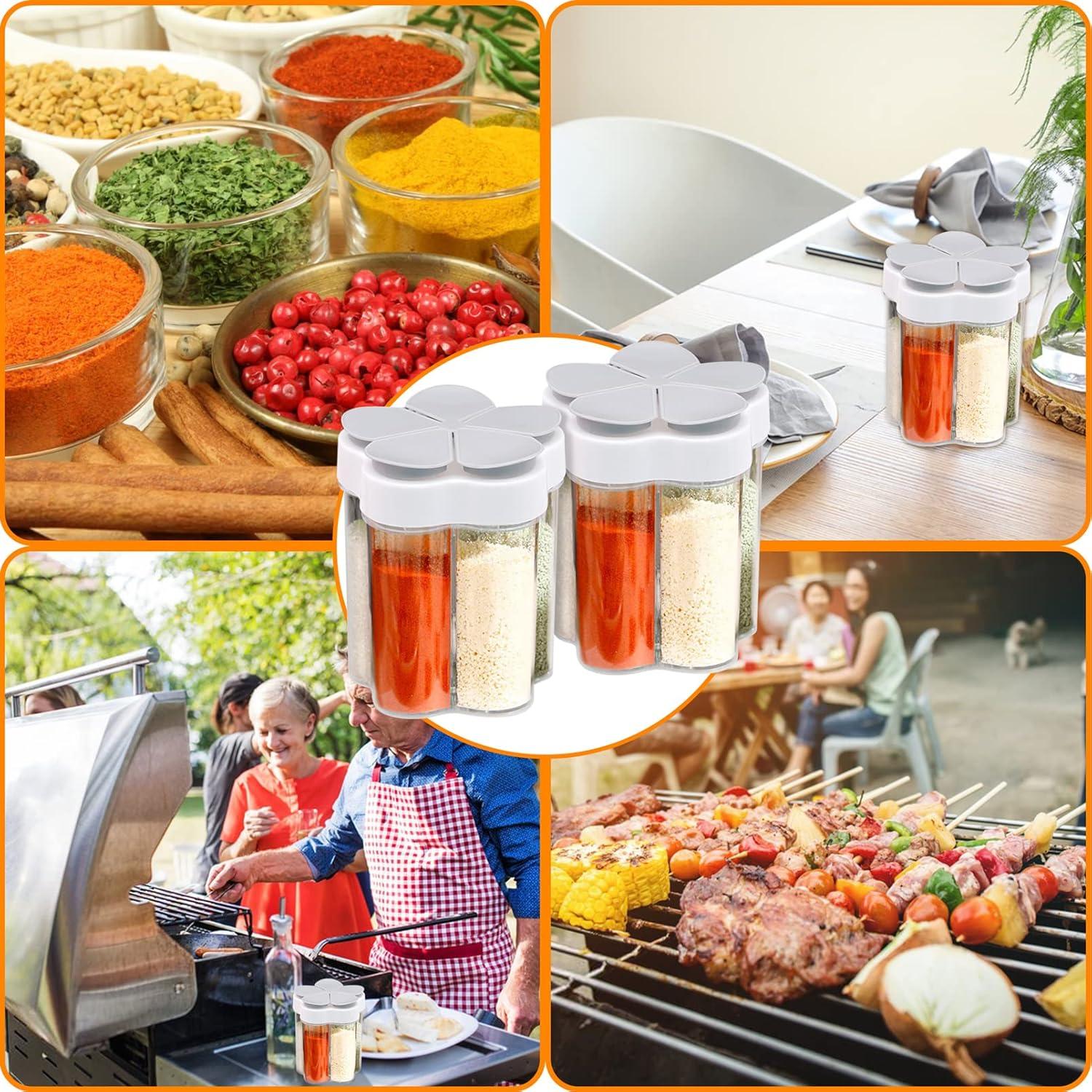 Tarros de Especias 5 en 1 Inheming - 2 Piezas para Camping