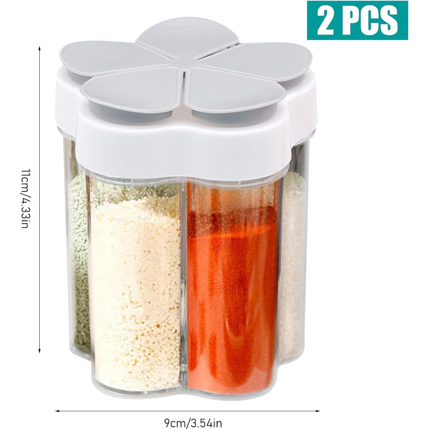 Tarros de Especias 5 en 1 Inheming - 2 Piezas para Camping