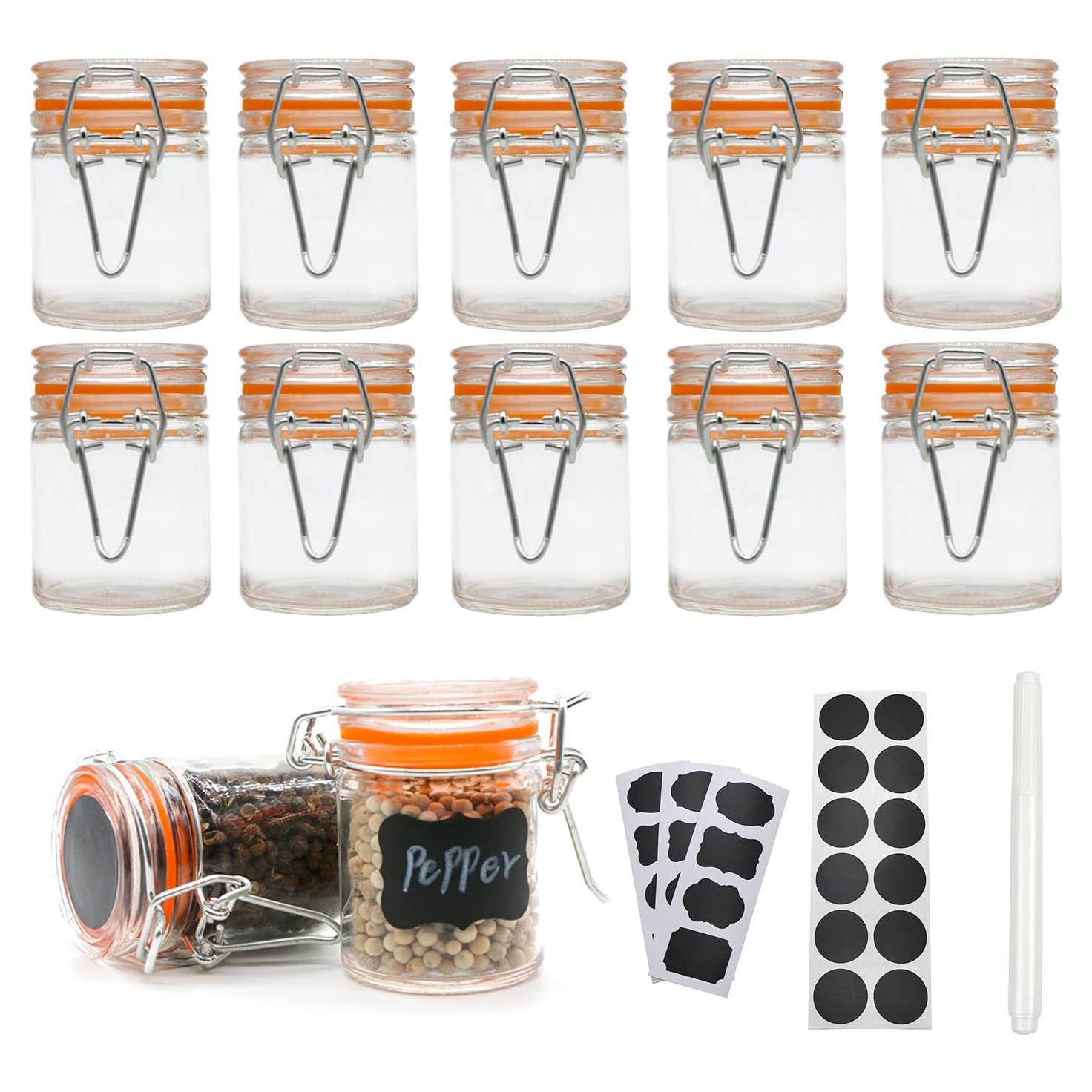 Frascos de Especias de Vidrio Hermético Homelike 12 Piezas 50ml