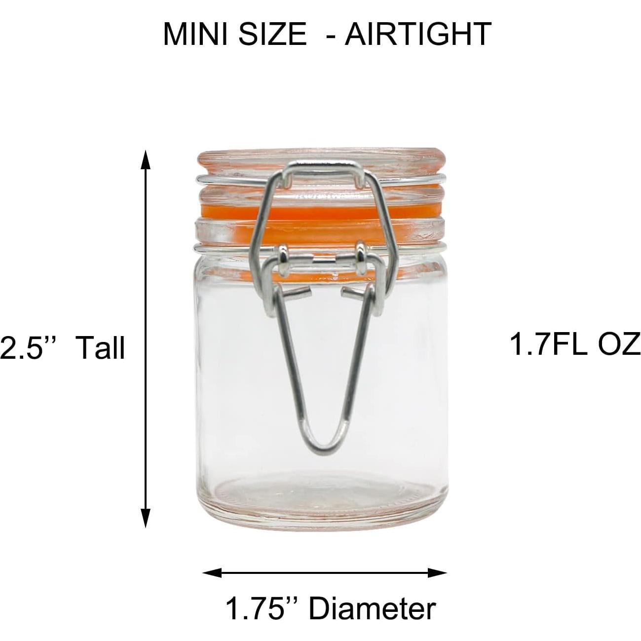 Frascos de Especias de Vidrio Hermético Homelike 12 Piezas 50ml