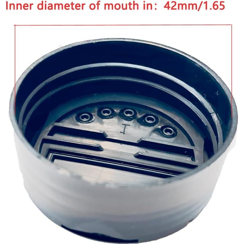 Paquete de 10 tapas de frascos de especias UtySty 42mm