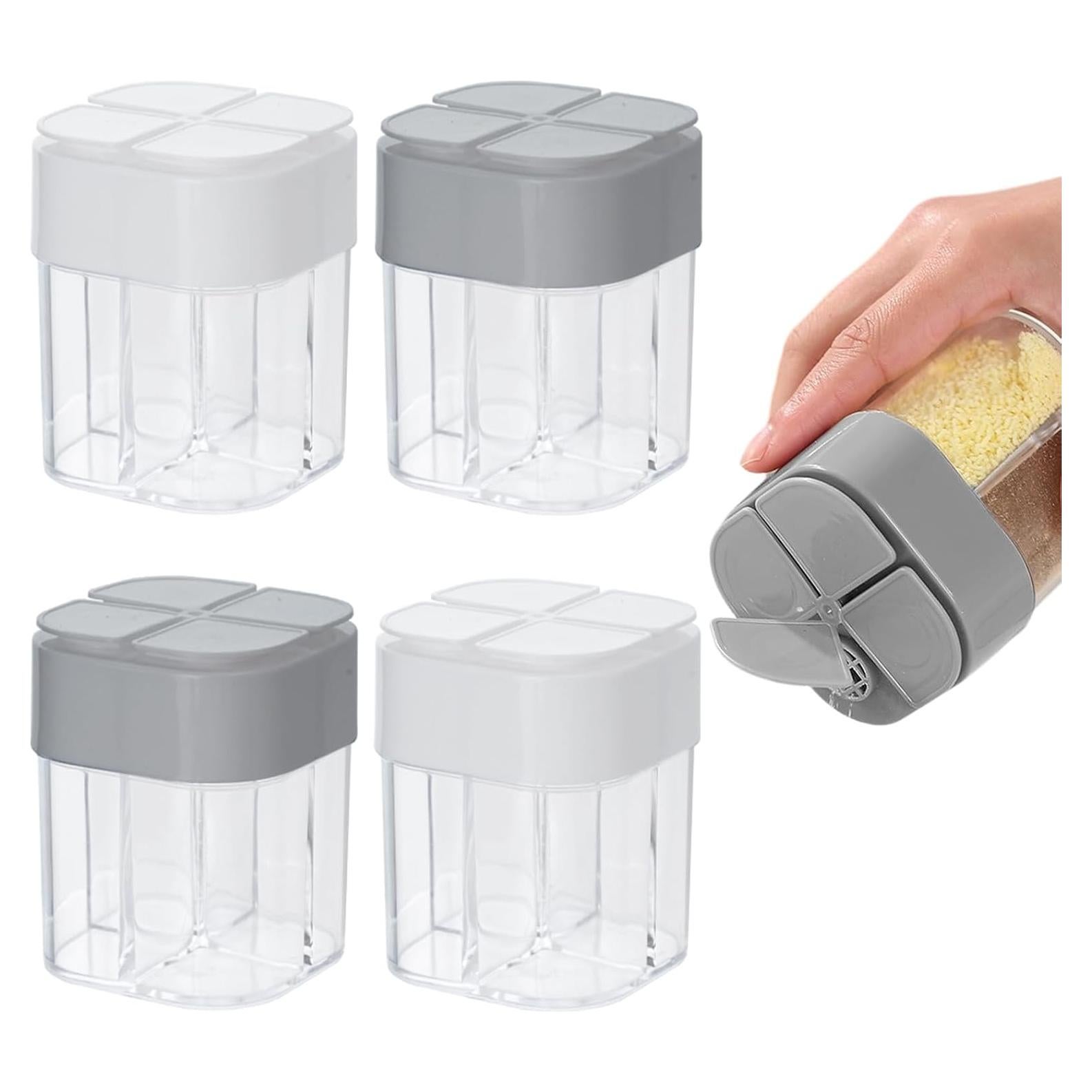 Tarros de Especias 4 en 1 DSIOHFEI, Portátil para Camping